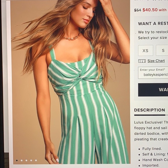 Lulus Pants - Wide leg jumpsuit